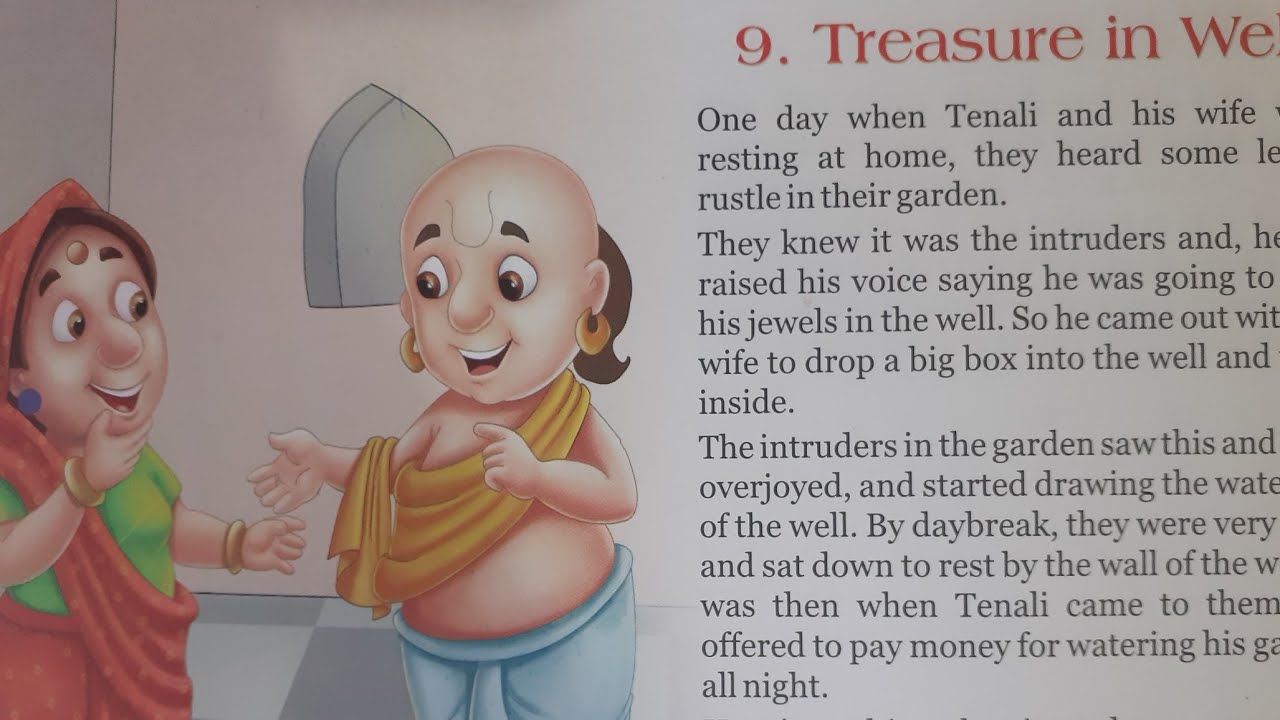Treasure in well || Tenali's English story || English translation in hindi ||
