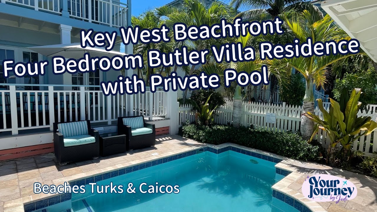Key West Beachfront Four Bedroom Butler Villa Residence with Private Pool at Beaches Turks & Caicos