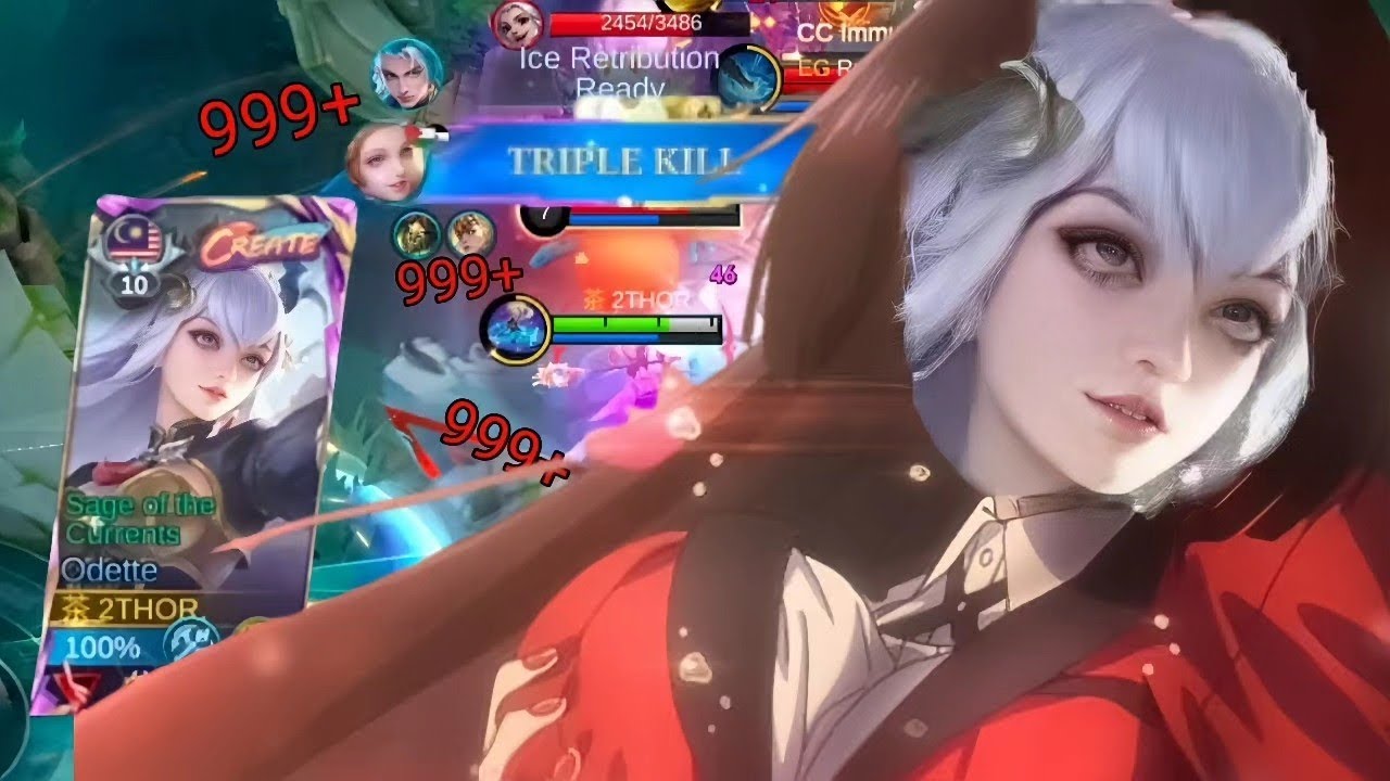 DAPAT TRIPLE KILLS🔥|ODETTE GAMEPLAY|MOBILE LEGENDS 2026