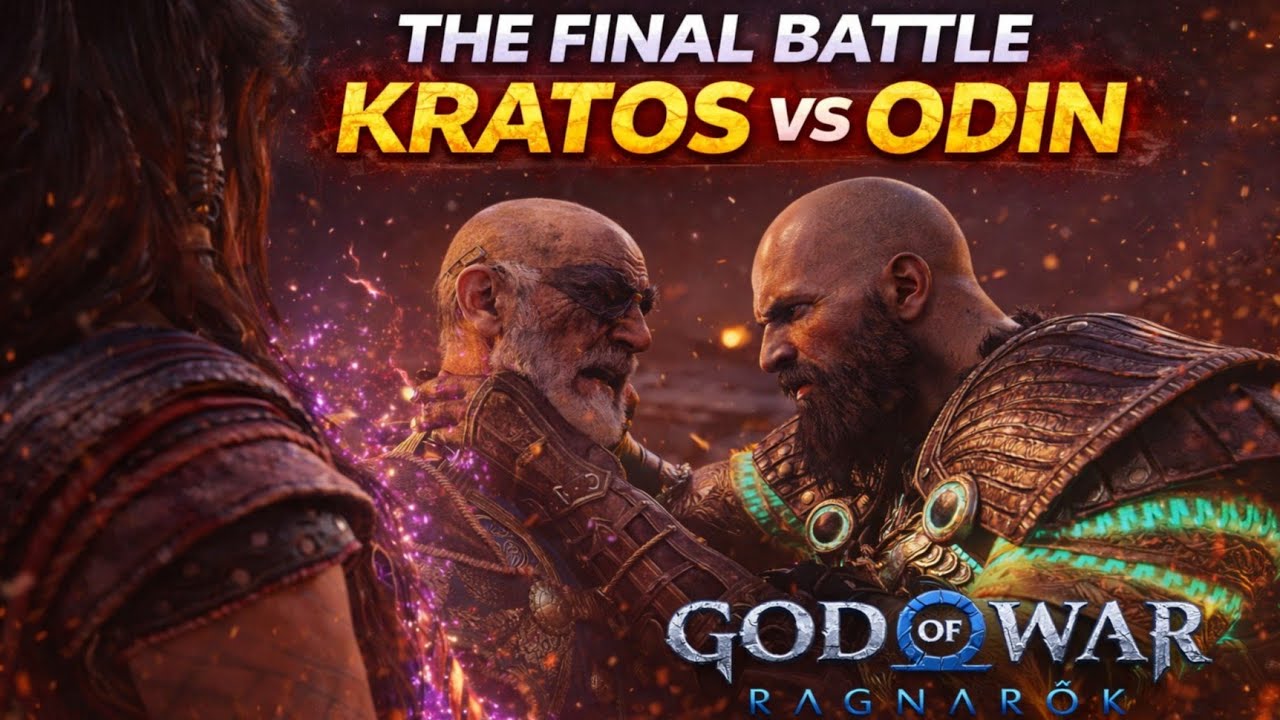 🔥 Kratos vs Odin: The Final Battle Begins ⚔️🔥 | Fate of the Gods Decided | God of War Ragnarök