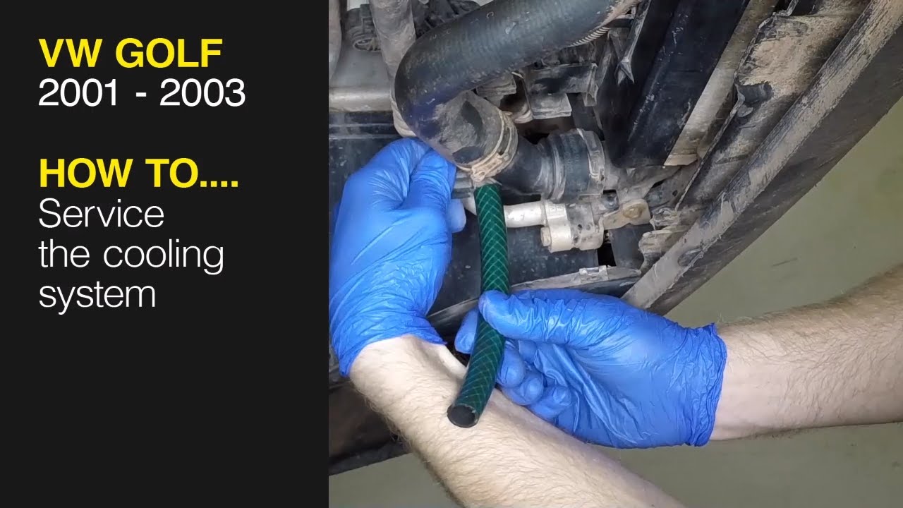 How to Service the cooling system VW Golf 2001 to 2003