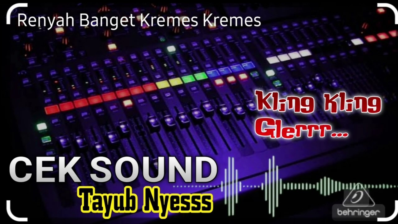 CEK SOUND TAYUB AUDIO GLERR RENYAH KRENYESS BISA UNTUK BEKSAN HAJATAN