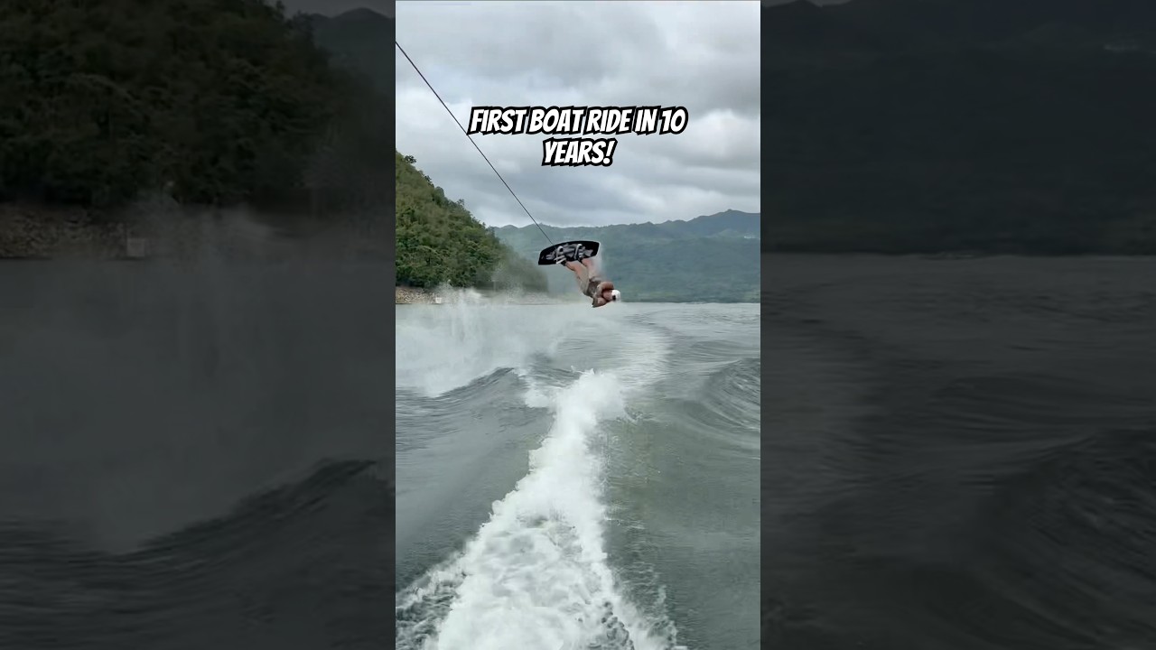 Вейкбординг за лодкой! 🛥️