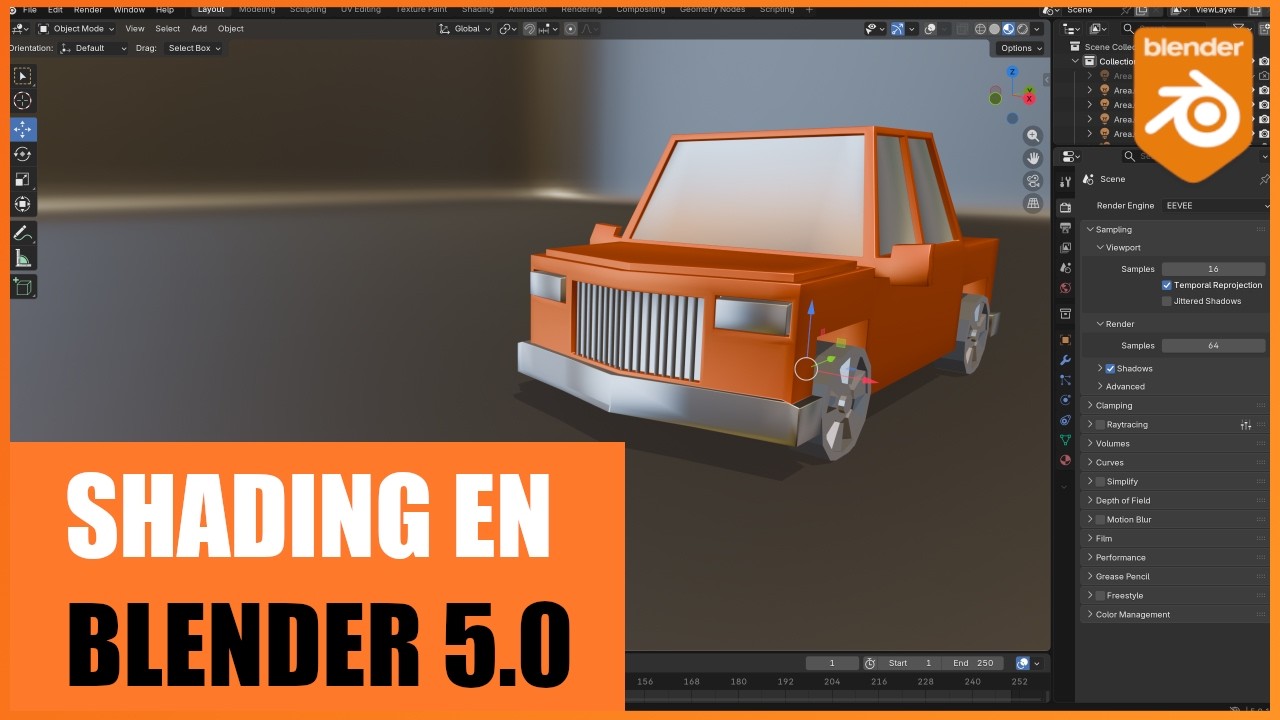 Shading en Blender 5.0 | Curso Blender #8 #cursoblender3d
