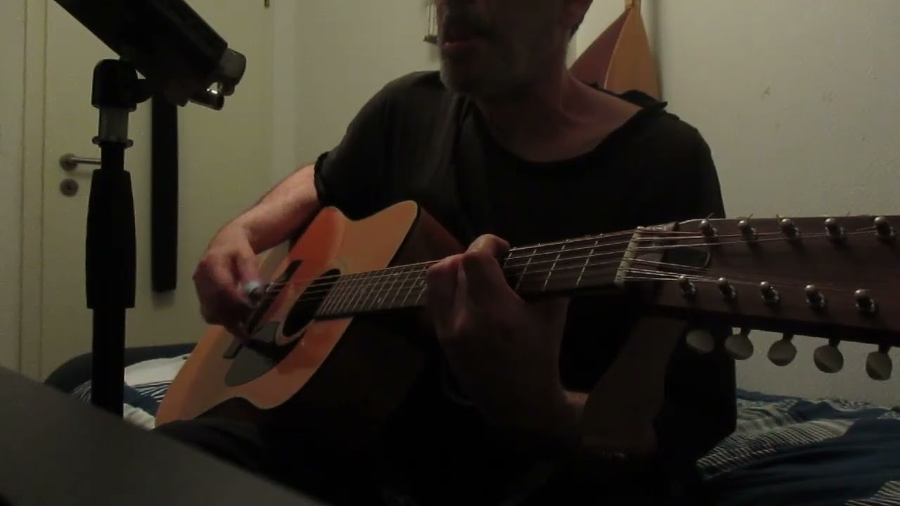 Easy study in Open D for 12 string guitar 