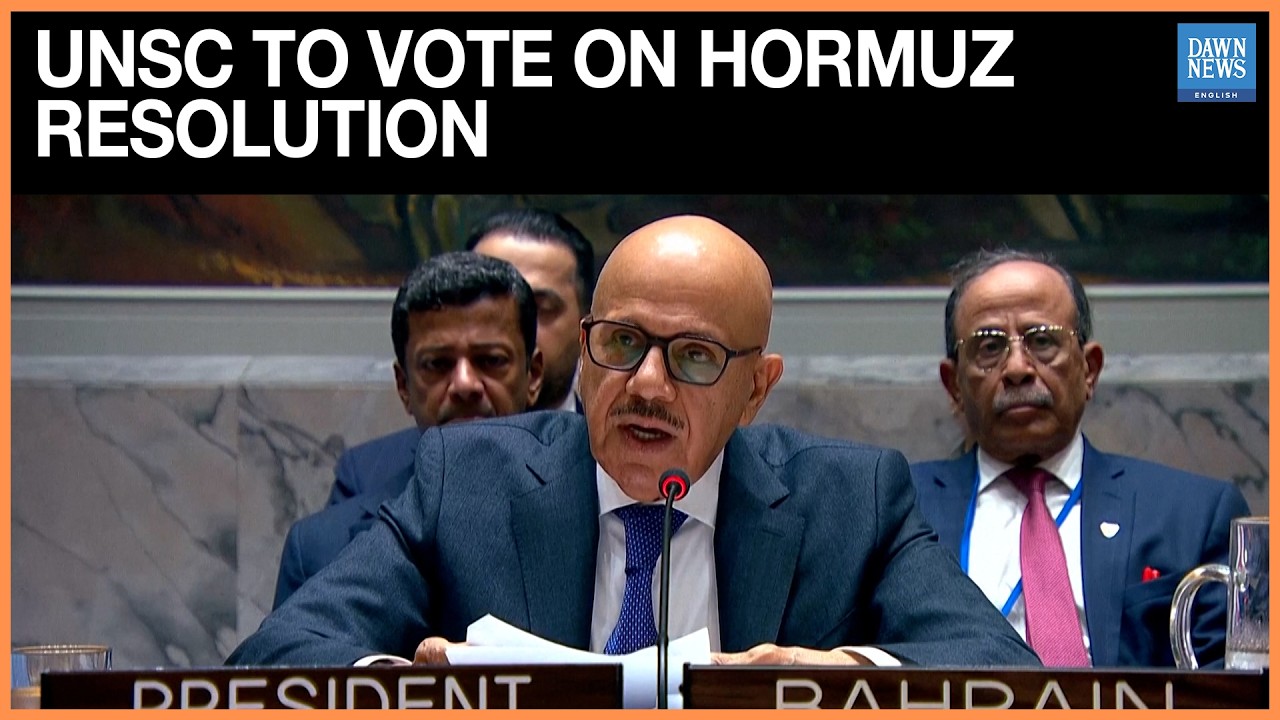 UN Expected to Vote on Watered-Down Hormuz Resolution on Tuesday | Dawn News English