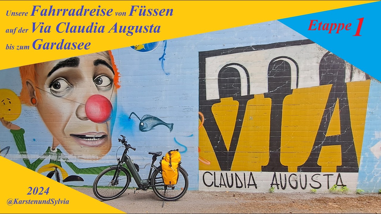 Alpenüberquerung von Füssen auf der Via Claudia Augusta bis zum Gardasee 2024 _Etappe 1