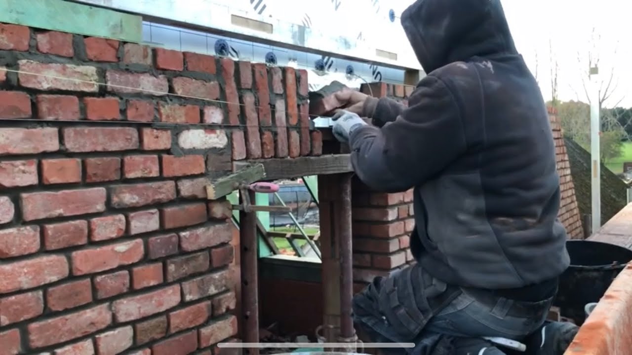 Bricklaying (6) - Crossbond -flat arch -angled soldier course/ old farm rebuild