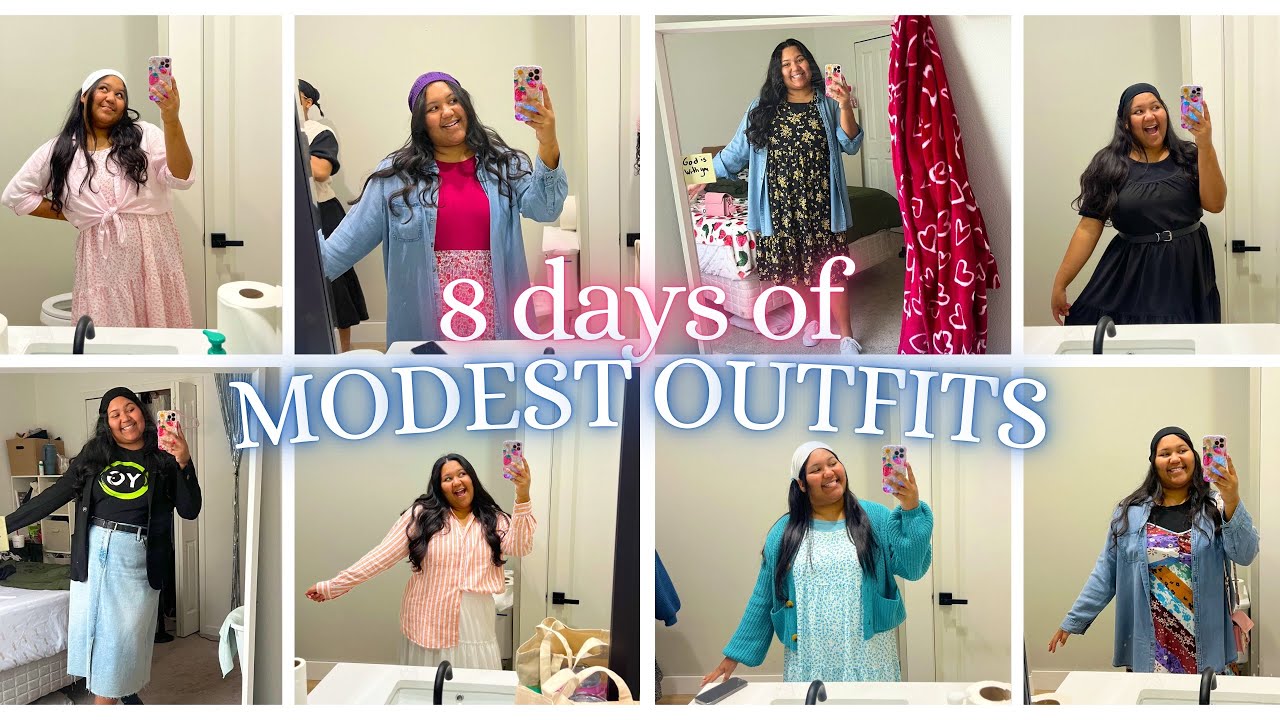 8 DAYS OF OUTFITS! 🎀✨ | Modest Outfits Inspo | GA 2024