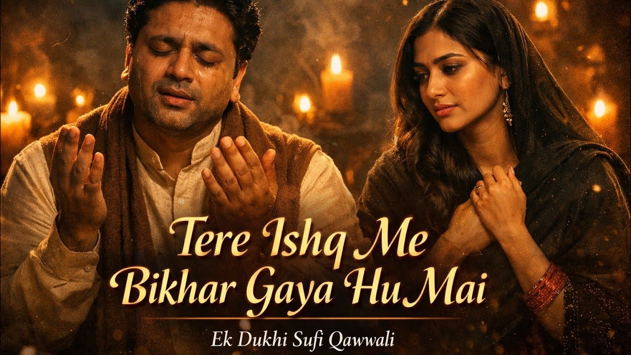 Tere Ishq Me Bikhar Gaya Hu Mai | Ek Dukhi Sufi Qawwali | Emotional Nusrat Style | Dil se Music 🎶
