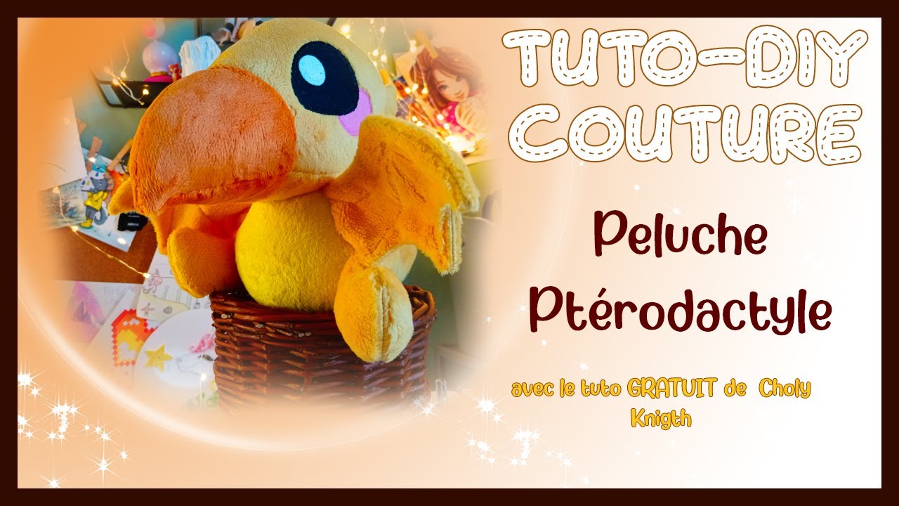 Tuto couture DIY peluche Pterodactyle !