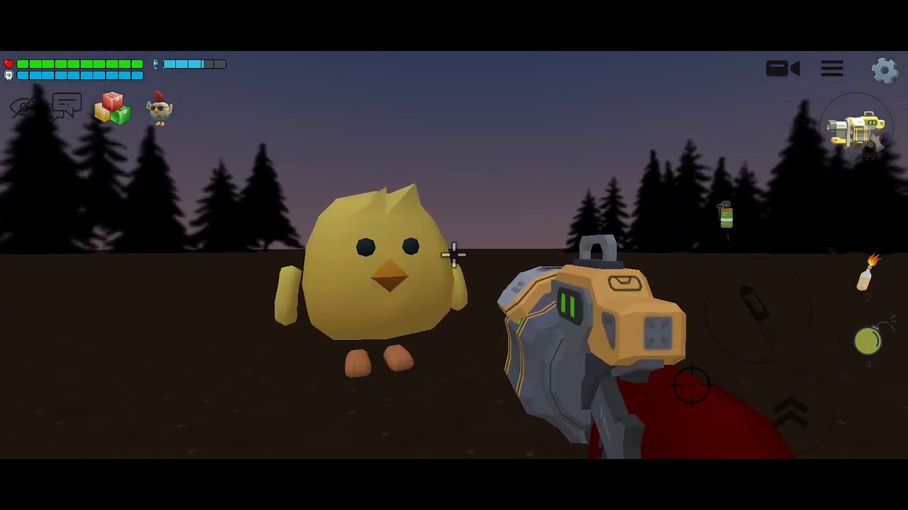 Então descobriu o segredo a criatura tall chicken chicken gun na casa abandonada