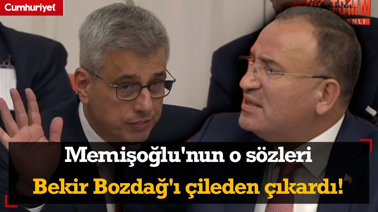 Memişoğlu'nun o sözleri Bekir Bozdağ'ı çileden çıkardı! Meclis'te 'mitomani' kavgası