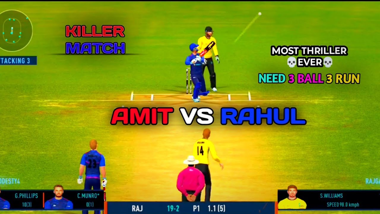 Amit vs Rahul | 3 Ball 3 Run Needed! 😱 #RC24 Epic Final Over Thriller