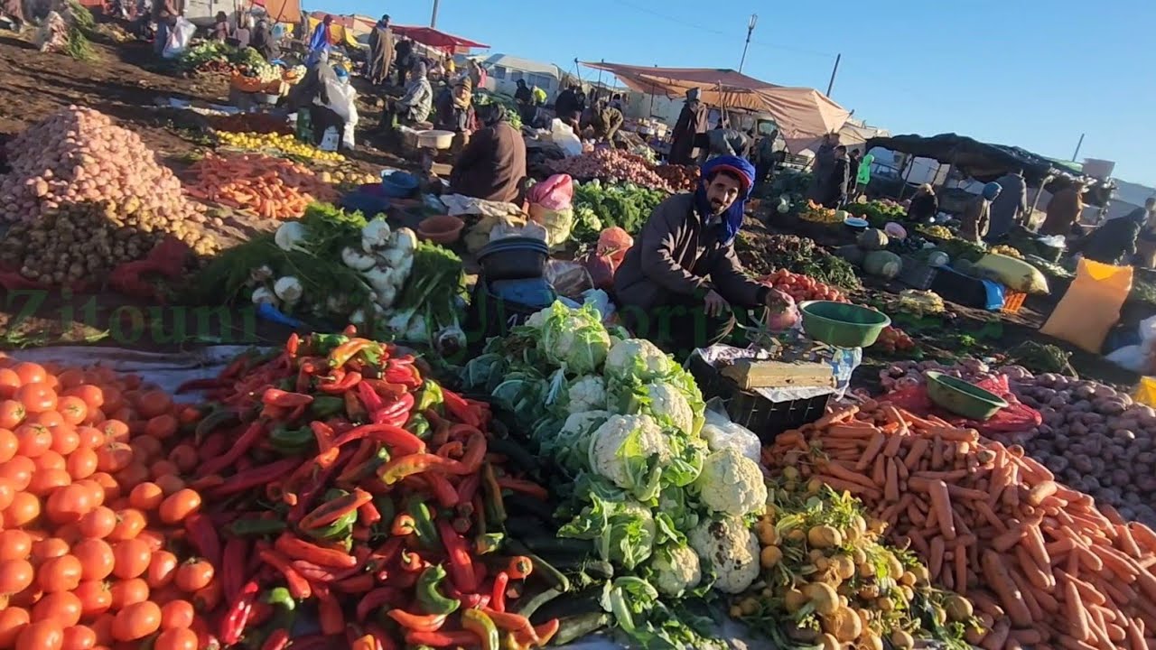 مباشرة من سوق الأسبوعي الاتنين ابن احمد مع تمن خضار لحم دواجن 🇲🇦