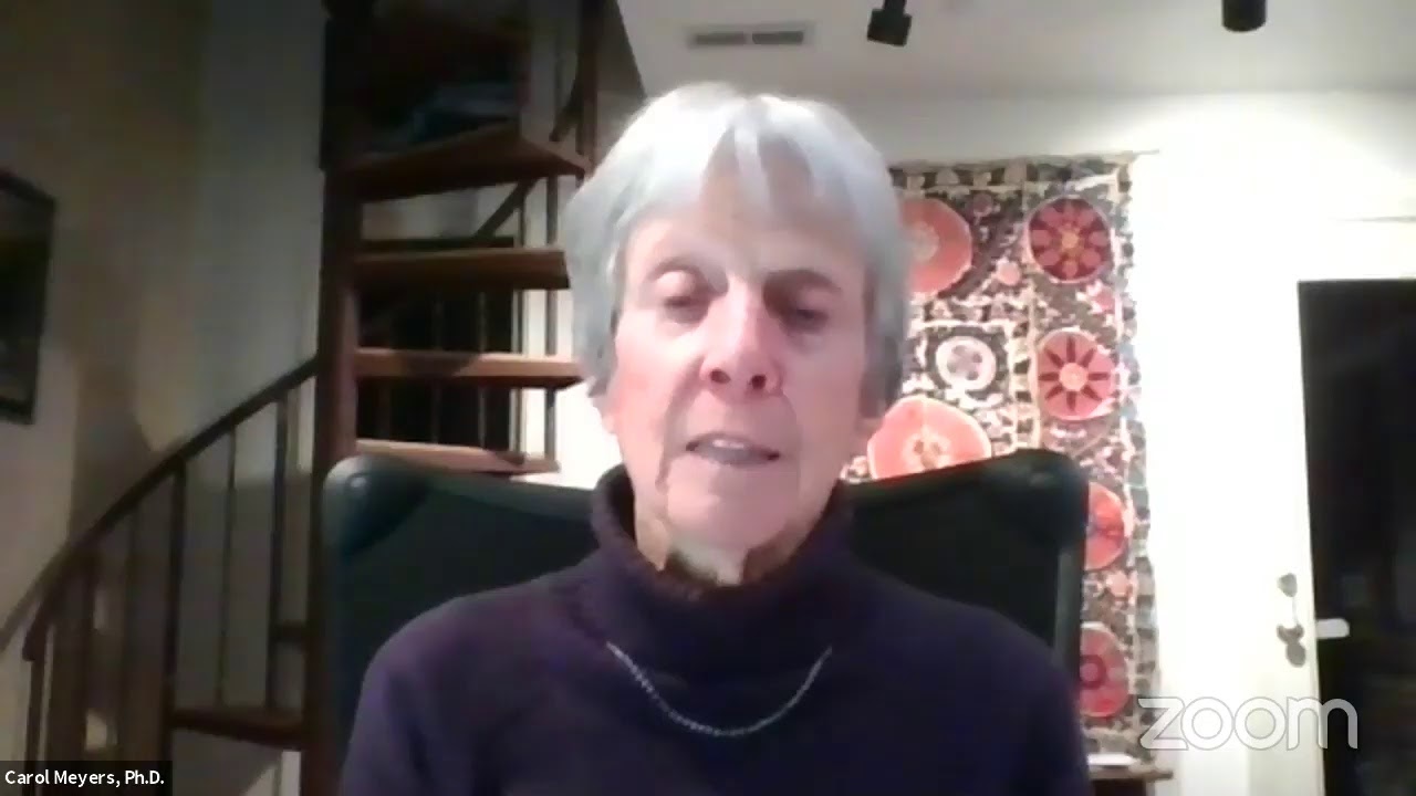 Women as Ritual Experts in Ancient Israel with Dr. Carol Meyers