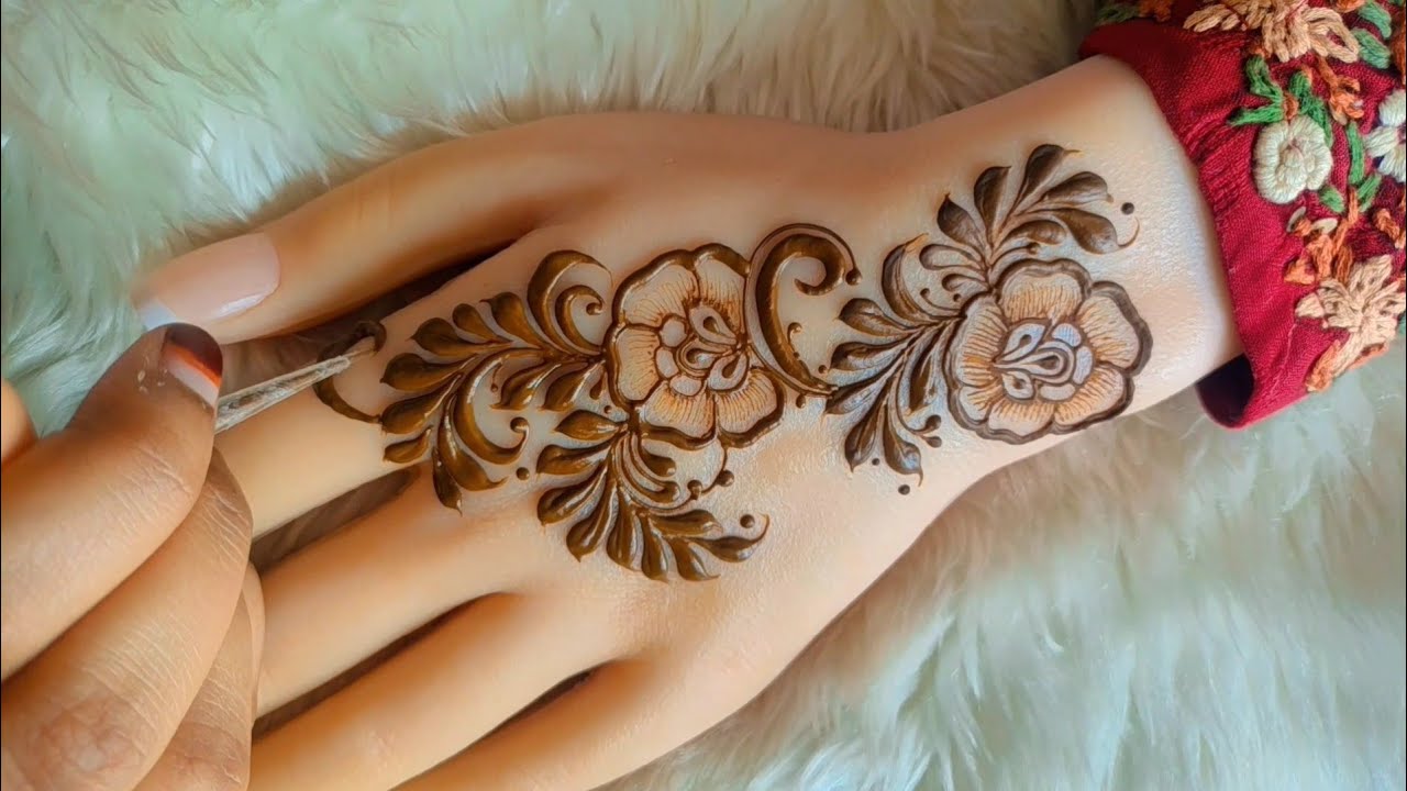 Very simple unique style Mehndi Design back hand |new easy mehndi design 2026|mehendi designs simple