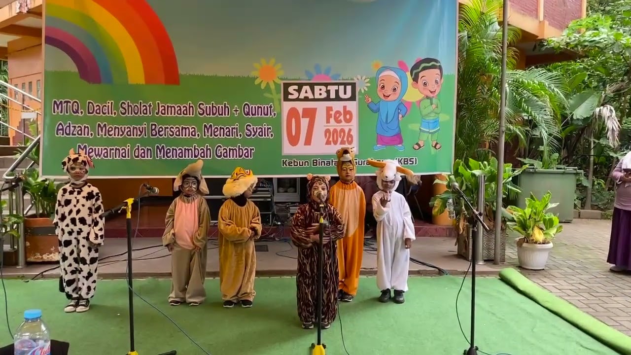 Juara harapan 3 TK AL ISLAM dalam acara gebyar pekan rojabiyah TK ma'arif NU se kota Surabaya