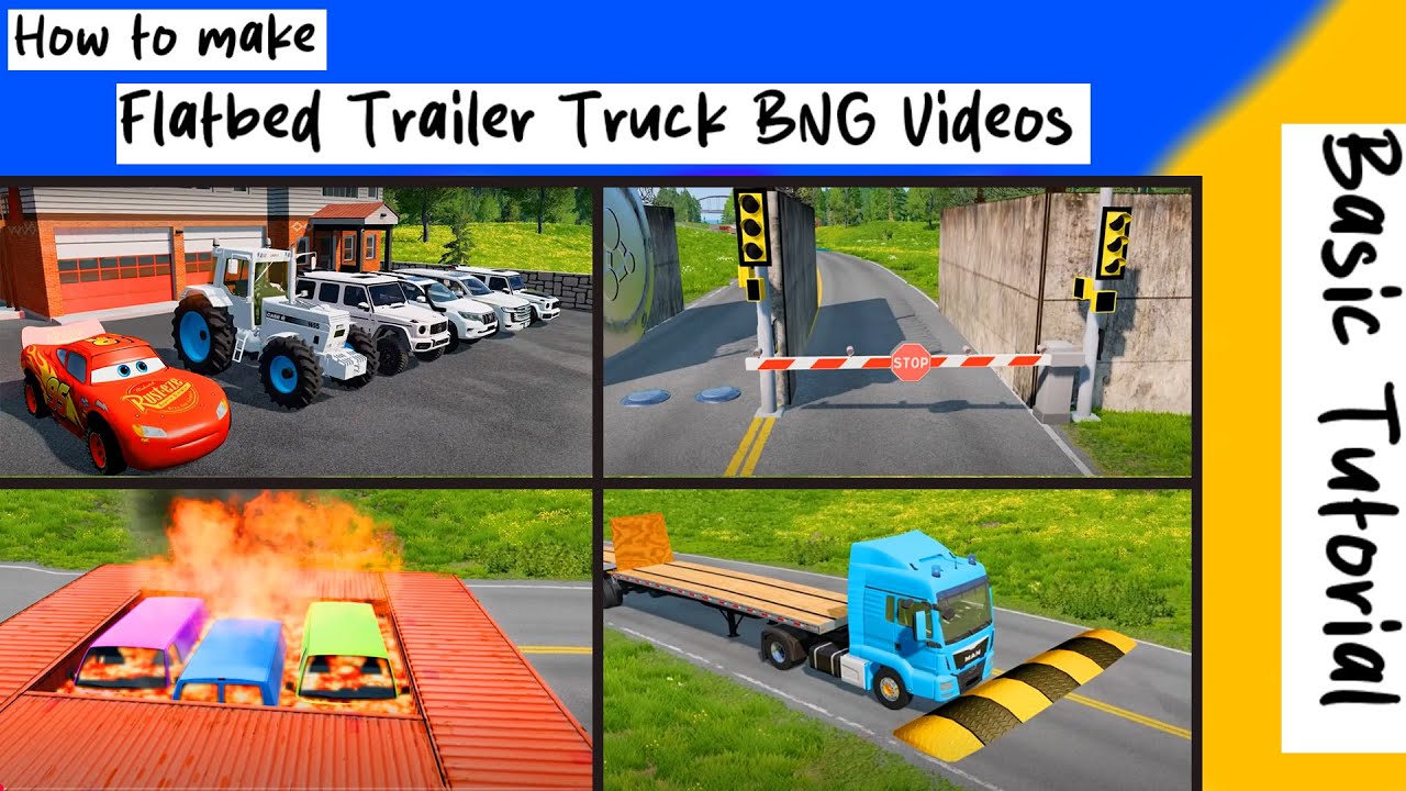 How to make Flatbed Viral BeamNG Videos | Tutorial