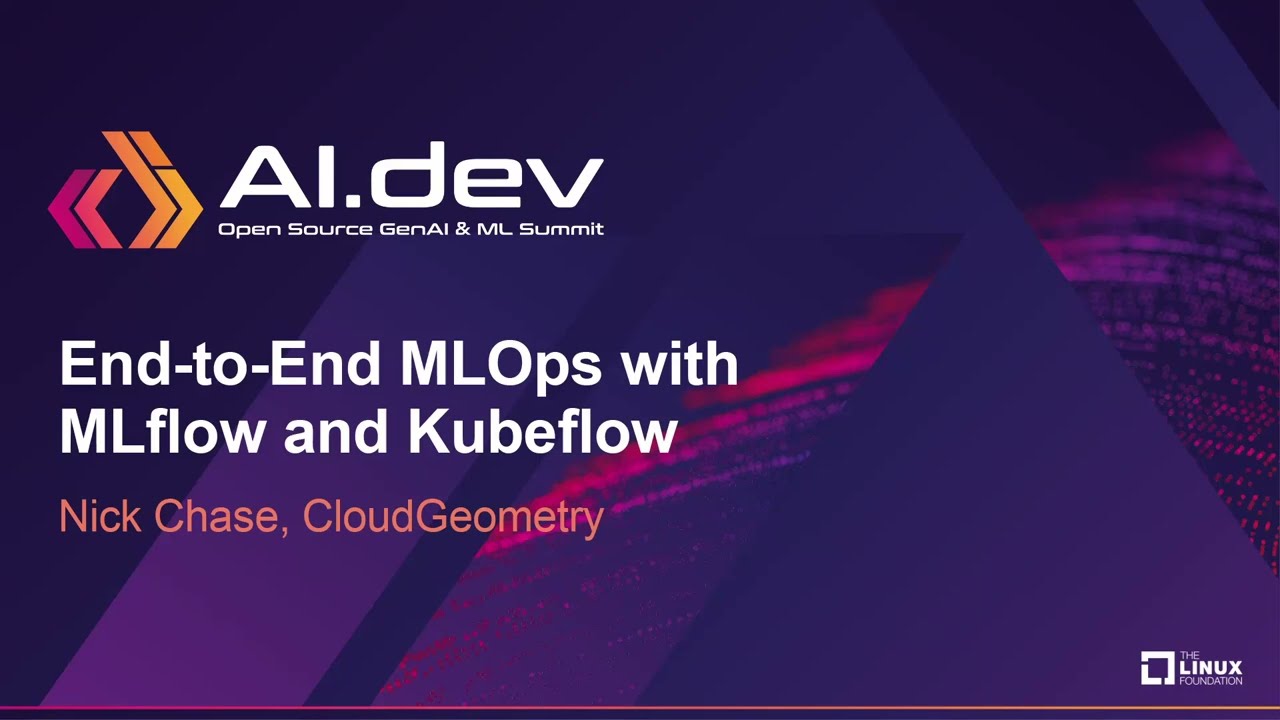 Сквозные многозадачные операции (MLOps) с MLflow и Kubeflow — Ник Чейз, CloudGeometry