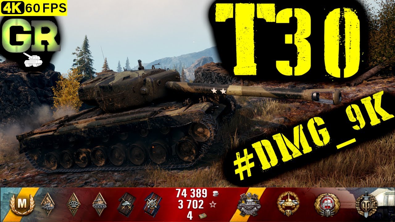 World of Tanks T30 Replay - 7 Kills 9.1K DMG(Patch 1.4.1)