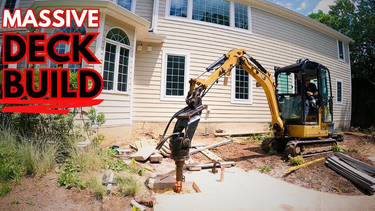 Building A MASSIVE Deck Part 1