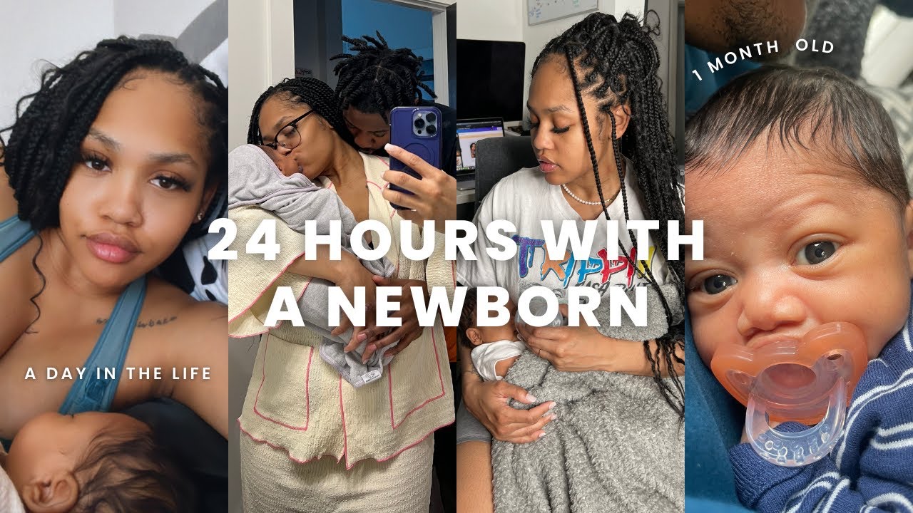 A REALISTIC 24 HOURS WITH A NEWBORN.
