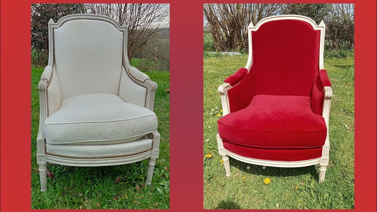 rénovation fauteuil style Louis XVI