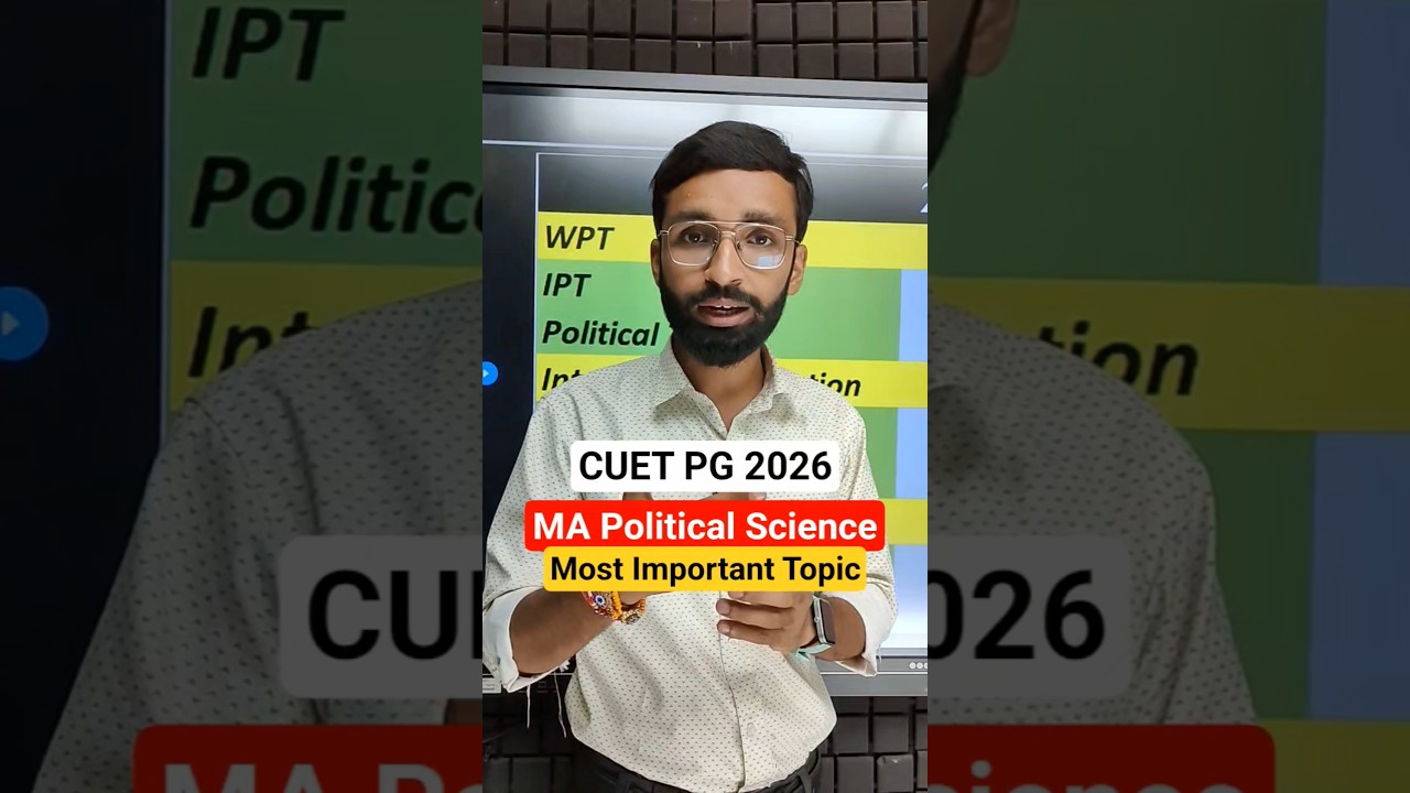 CUET PG MA Political Science 4 Most Important Topics