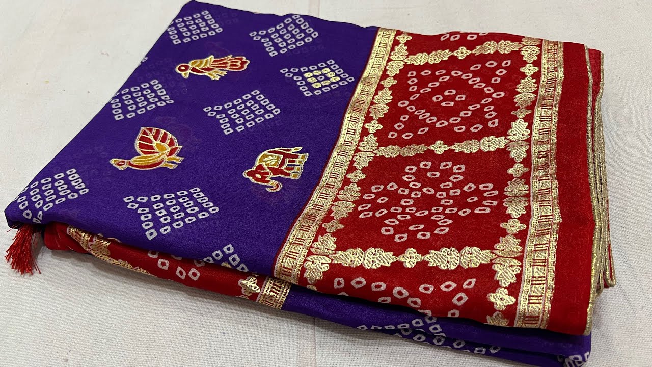 बांधनी साड़ीयों का खूबसूरत कलेक्शन जल्दी बुक करे #saree #bandhej 