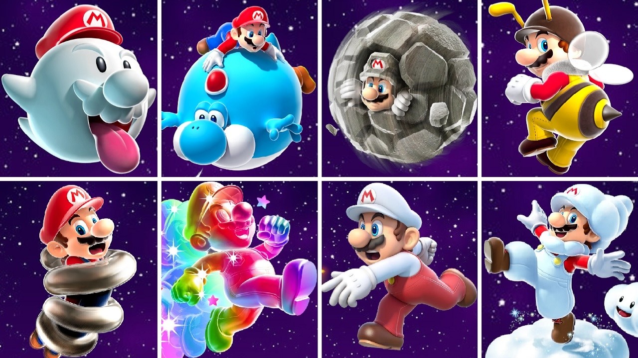 Super Mario Galaxy 2 - All Power-Ups (Switch 2)