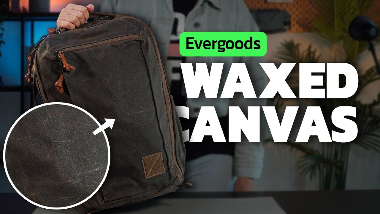Evergoods Civic Travel Backpack in Waxed Canvas