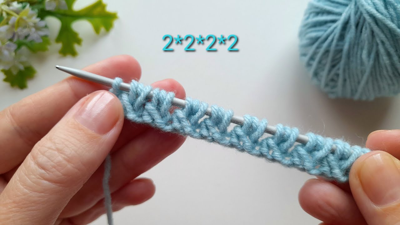 💖 Meine Großmutter hat mir diesen schönen Stich beigebracht – so einfach zu stricken!