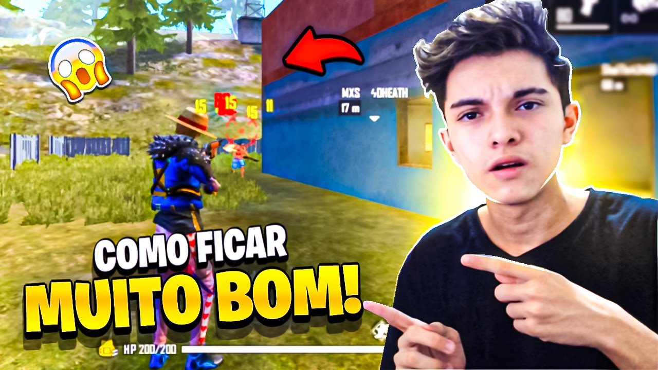 COMO SER BOM NO FREE FIRE ! ranqueada !COMO FICAR BOM NO FREE FIRE !FREE FIRE pelo celular/emulador