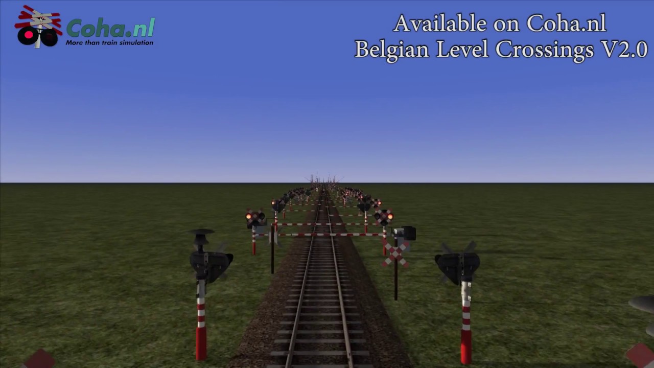 Belgian Level crossings v2.0 for Railworks, Train simulator 2018