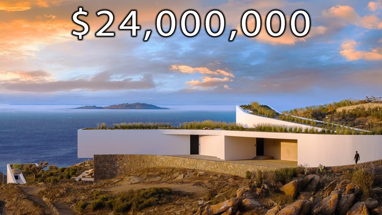 The Most Dramatic Concrete Villa with Giant Floating Boulders!