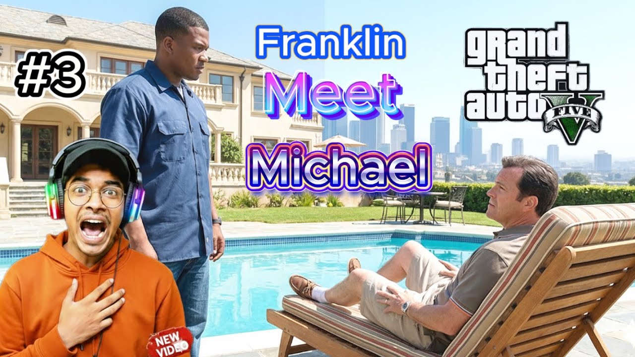 Franklin Meets Michael for the First Time| #🔫🚗 #3 GTA 5