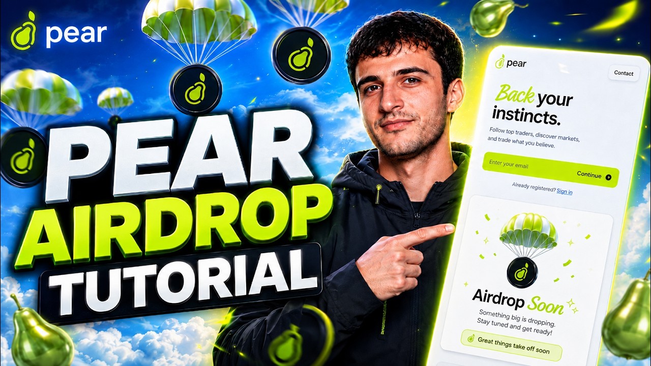 Pear Airdrop Tutorial [EARLY CRYPTO AIRDROP!]