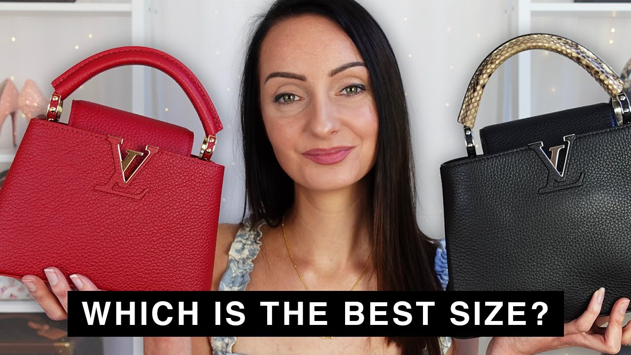 Сравнение размеров сумок Louis Vuitton Capucines Mini и BB 🔥 Что помещается внутри, современные фото
