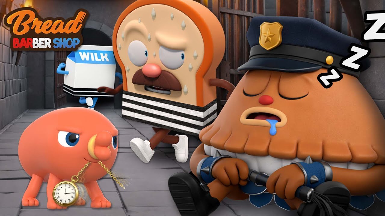 BreadBarbershop | PRISON ESCAPE! RUN! | english /animation/dessert