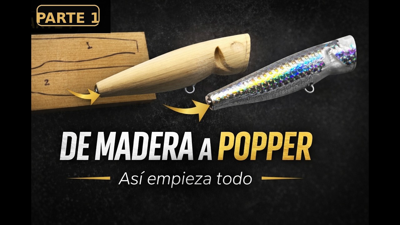 LURIX-ART: Popper 7 cm (Parte 1): Marcado, alambre y contrapeso + holográfico.