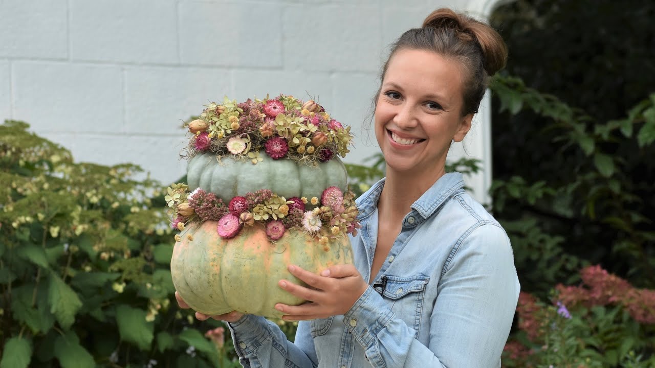Dried Flower Pumpkin Tutorial 🌼// Northlawn Flower Farm