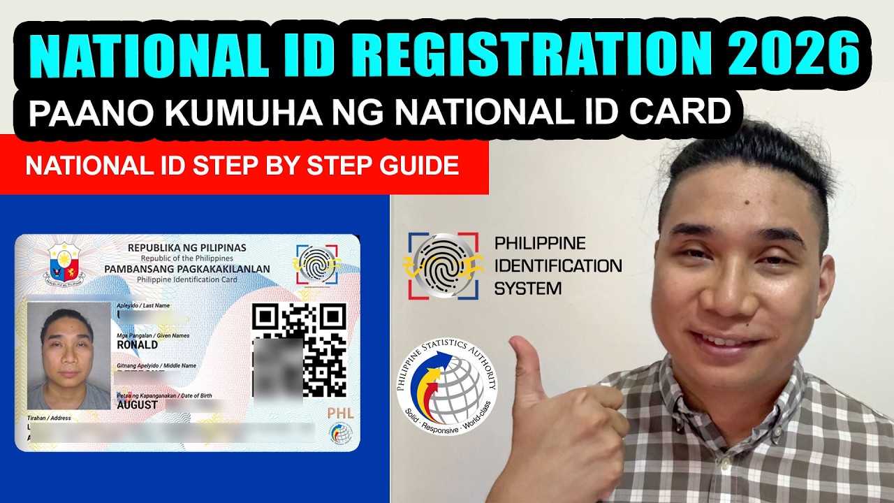 NATIONAL ID REGISTRATION 2026 | PAANO KUMUHA NG PHILSYS NATIONAL ID SA PINAS