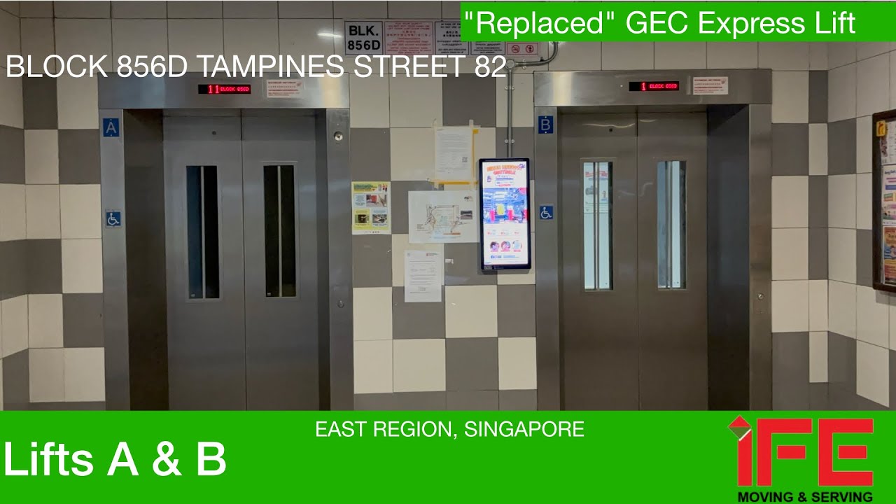 HDB Block 856D Tampines || IFE Elevator