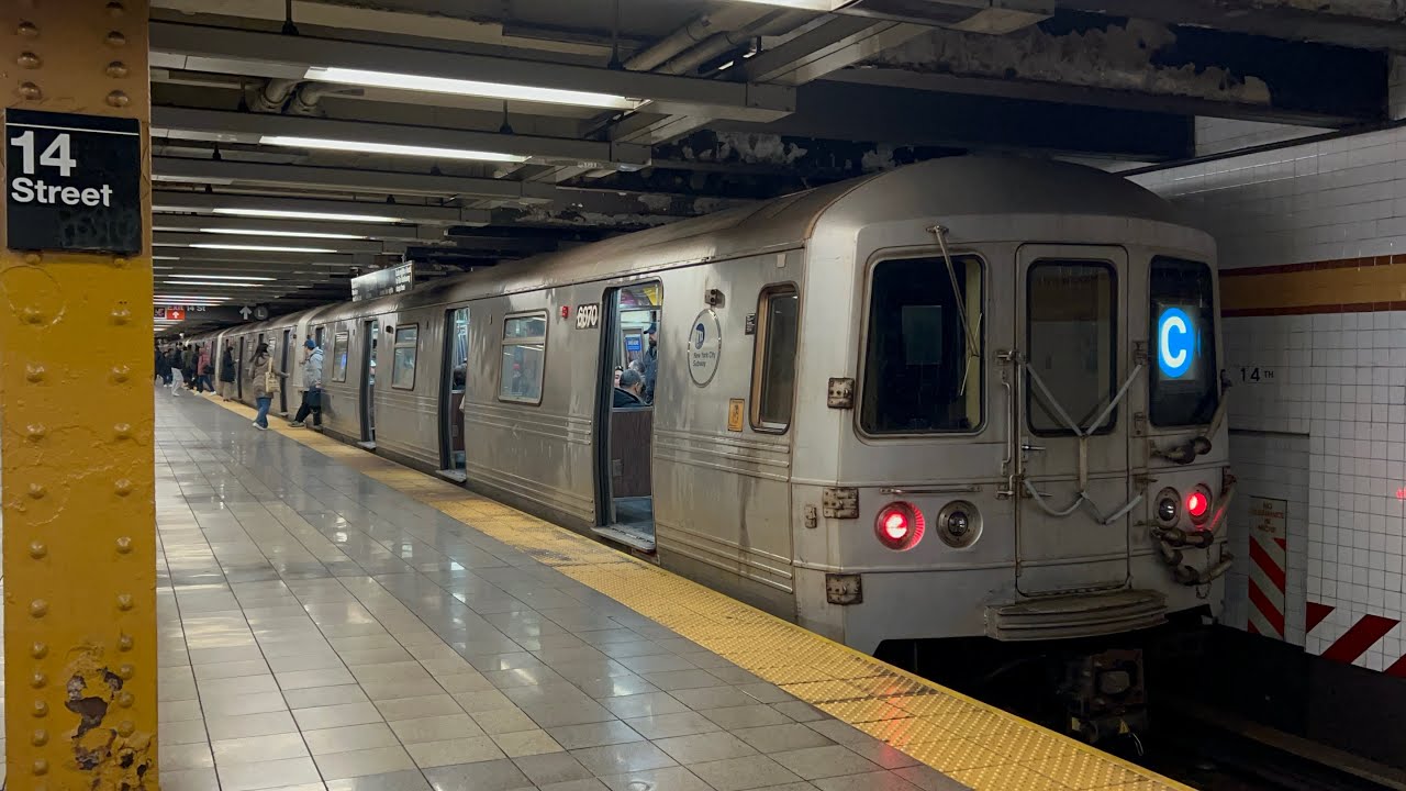 IND 8th Ave Line: (A) Exp & (C) (E) Lcl Trains @ 14 St (R46, R68A, R160A, R160B, R179, R211A, R211T)