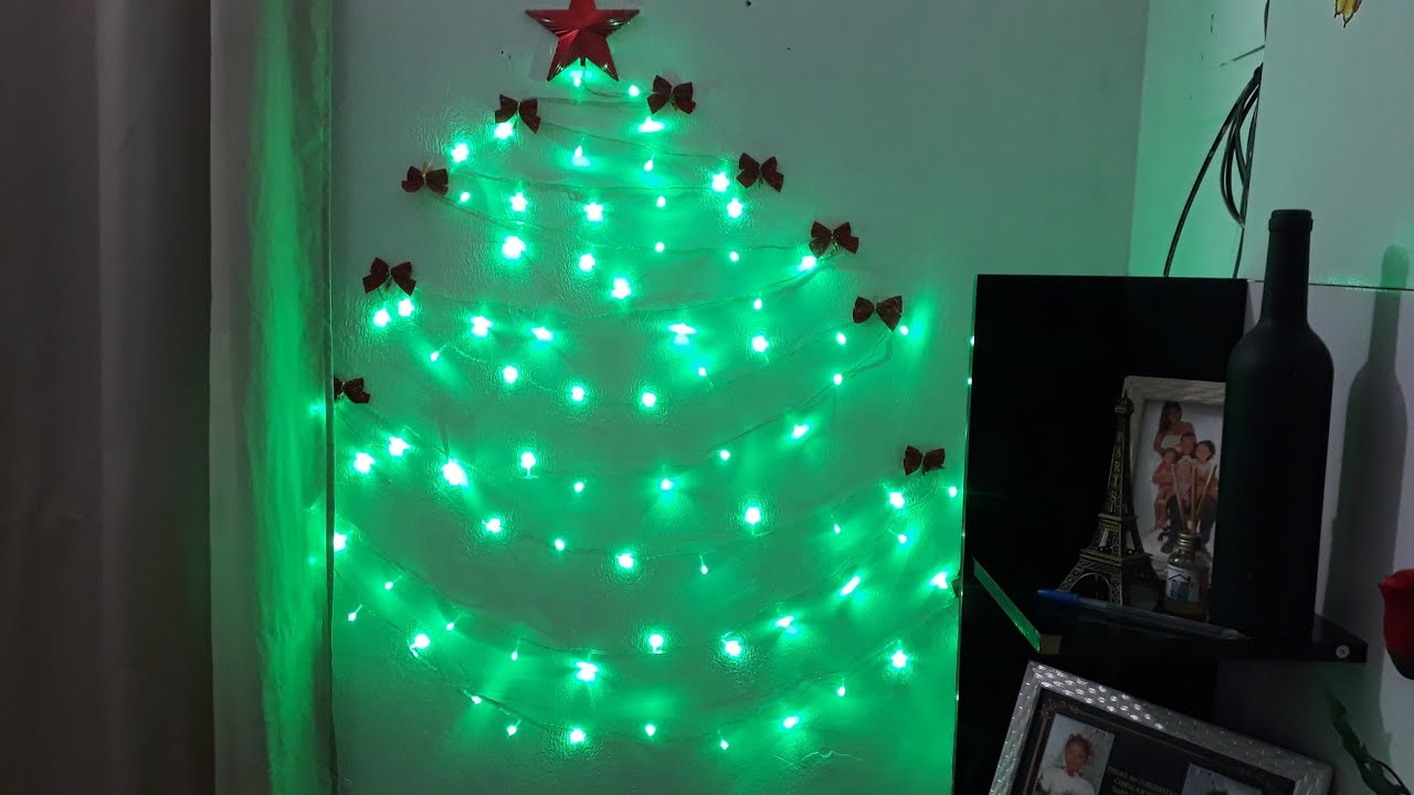 🔴MONTEI MINHA &Aacute;RVORE DE NATAL NA PAREDE