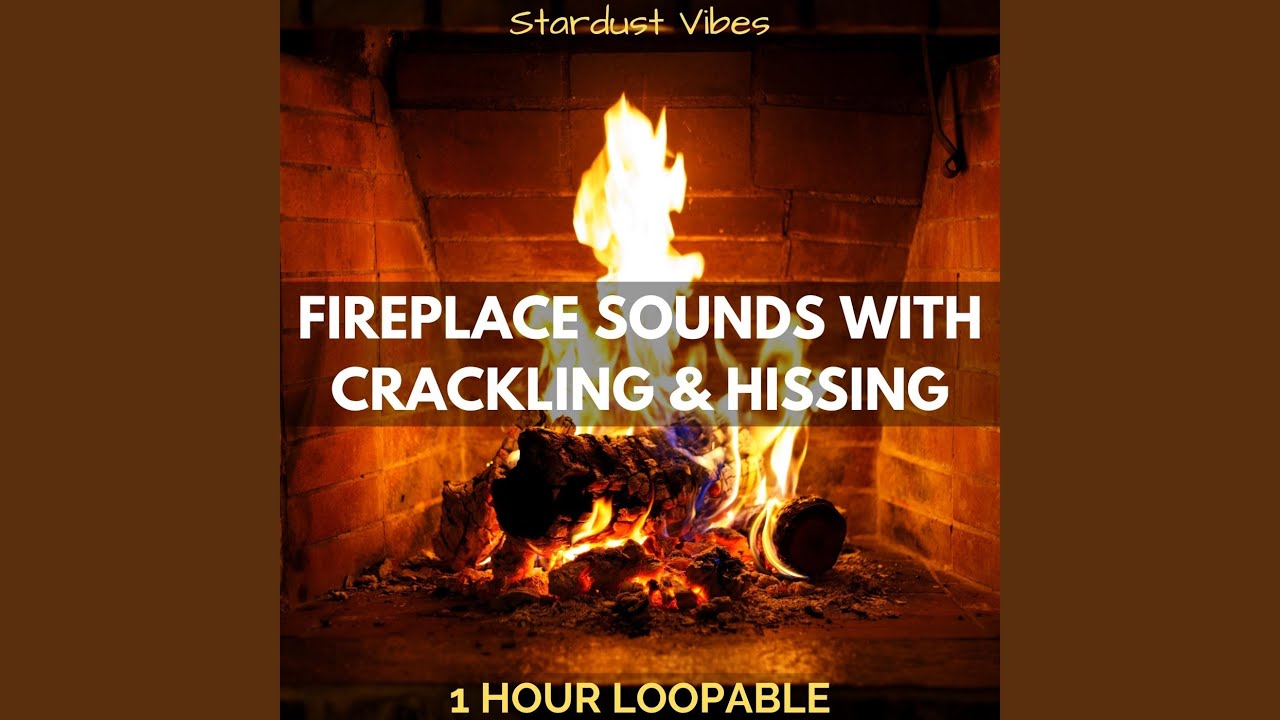 Fireplace Sounds with Crackling & Hissing: One Hour (Loopable)