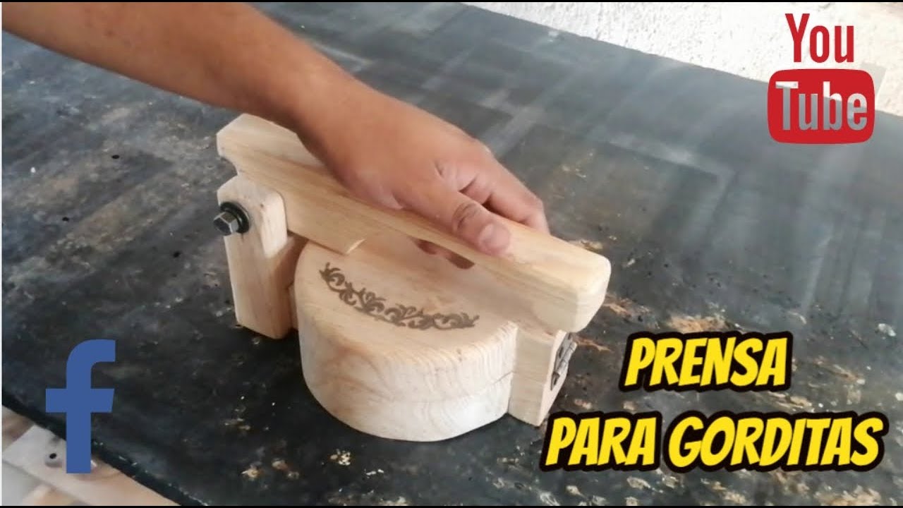 Como hacer prensa tortillera para gorditas / How to make a tortilla press for gorditas