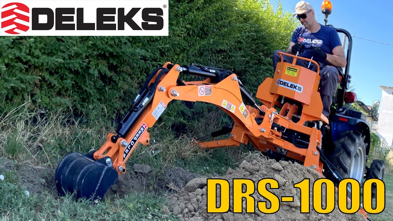 Навесной экскаватор с ковшом для сельскохозяйственного трактора - DELEKS DRS-1000