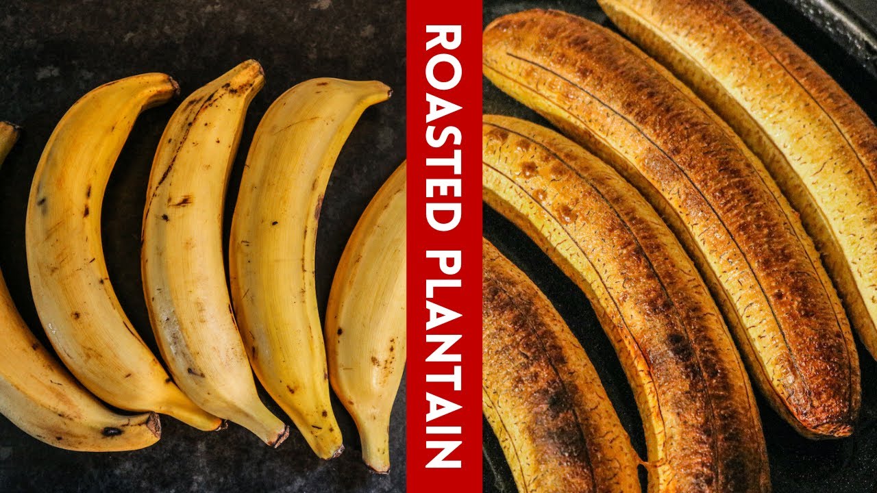 How To Roast Plantains | Healthy (Almost) Oil-Free Alternative To Fried Plantains / Gonja